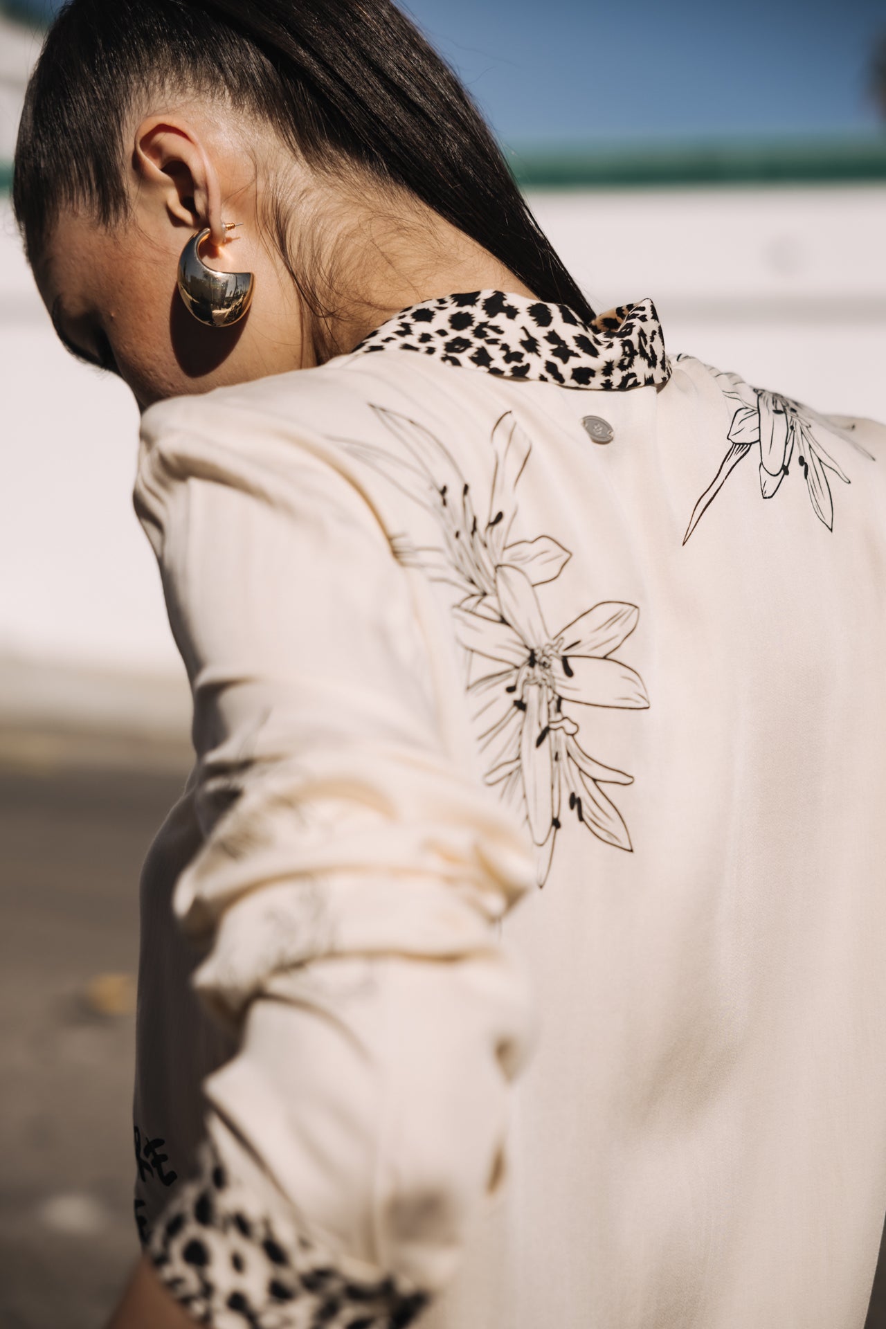 

Camisa estampada Mujer Katy Sahara Trip pearled ivory | Freeman T. Porter