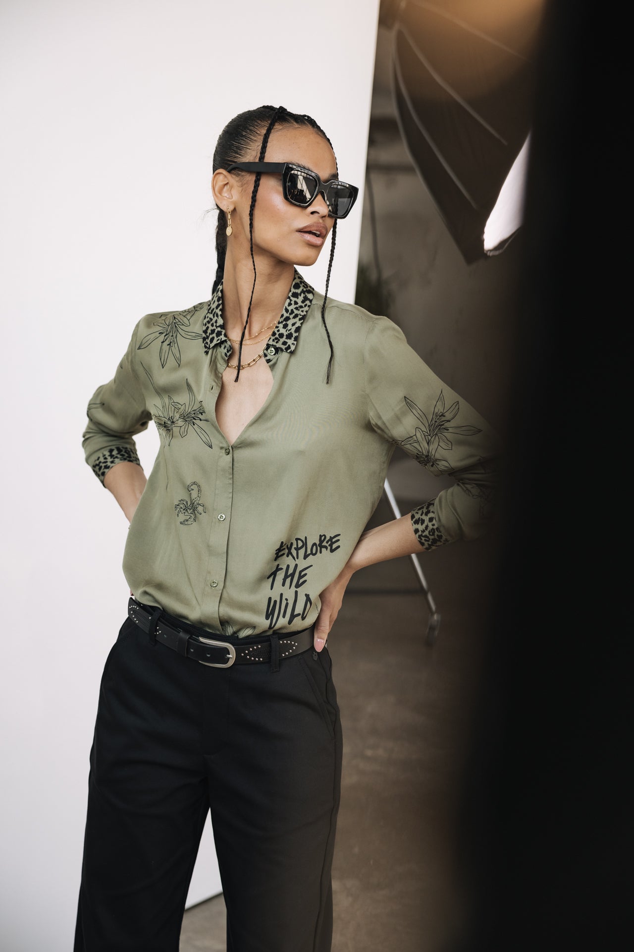   
            

Chemise Imprimée Femme Katy Sahara Trip deep lichen green | Freeman T. Porter
          