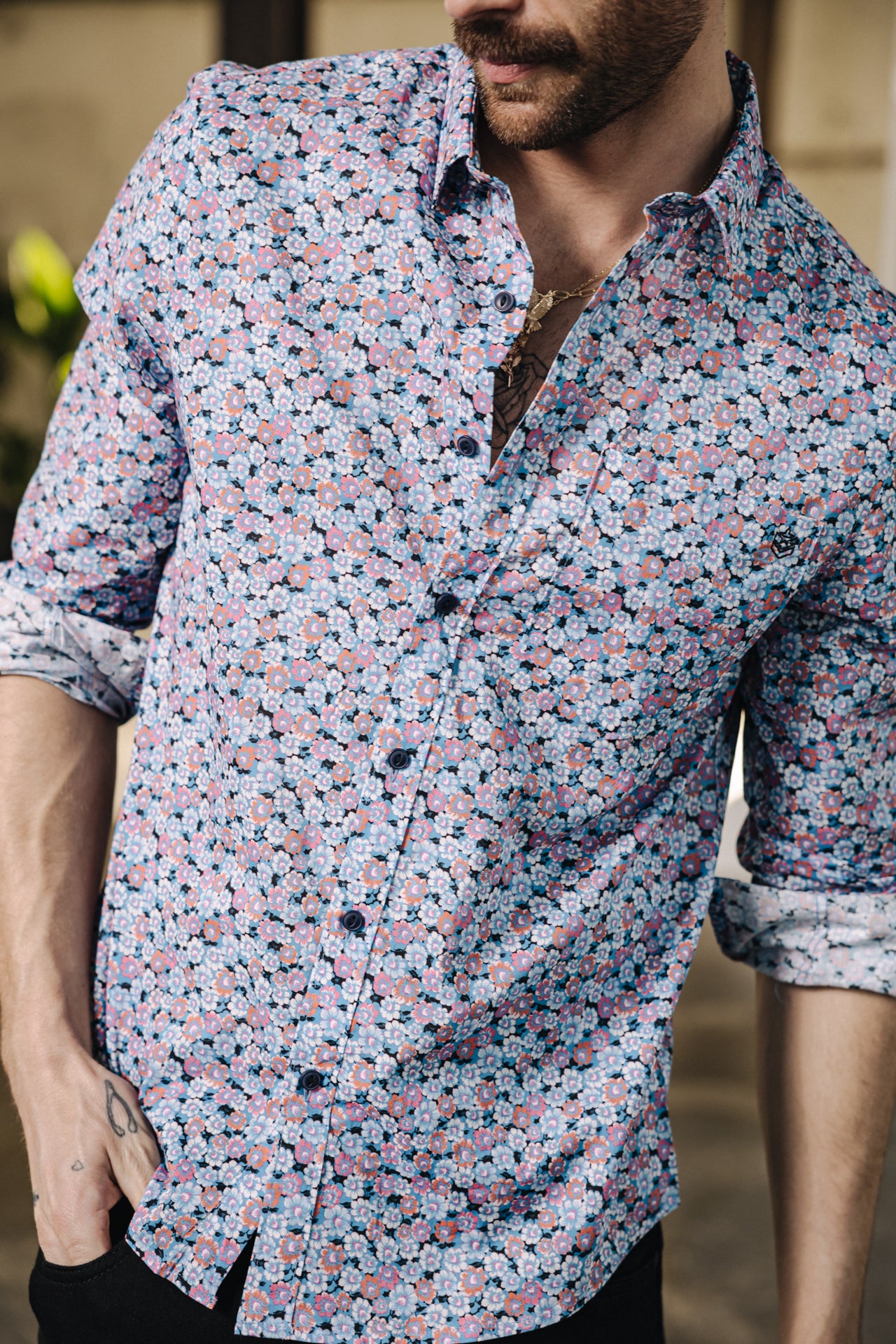 

Straight Shirt Mann Jeremiah Cosmos original | Freeman T. Porter