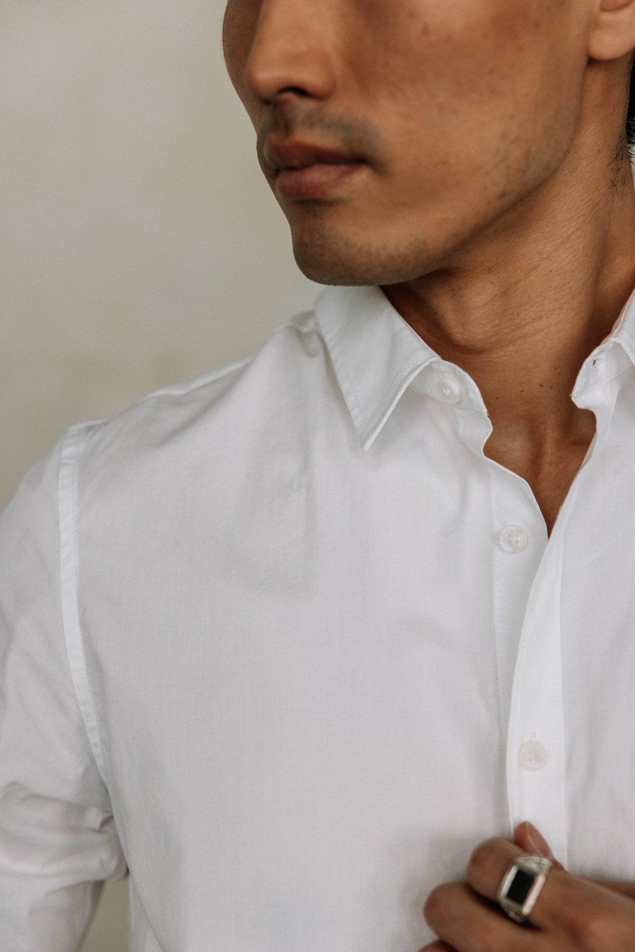 

Straight Shirt Mann Jeremiah Pop Stretch white | Freeman T. Porter