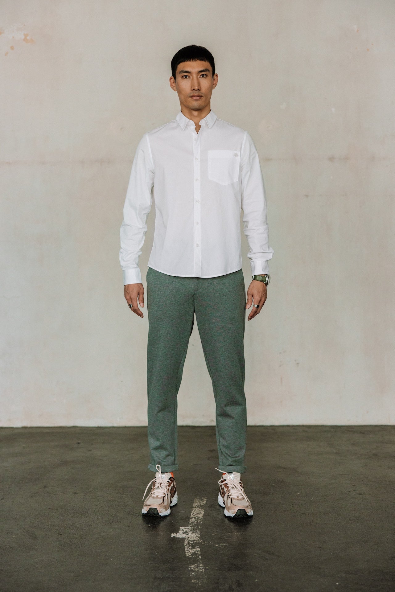 

Straight Shirt Mann Jeremiah Pop Stretch white | Freeman T. Porter