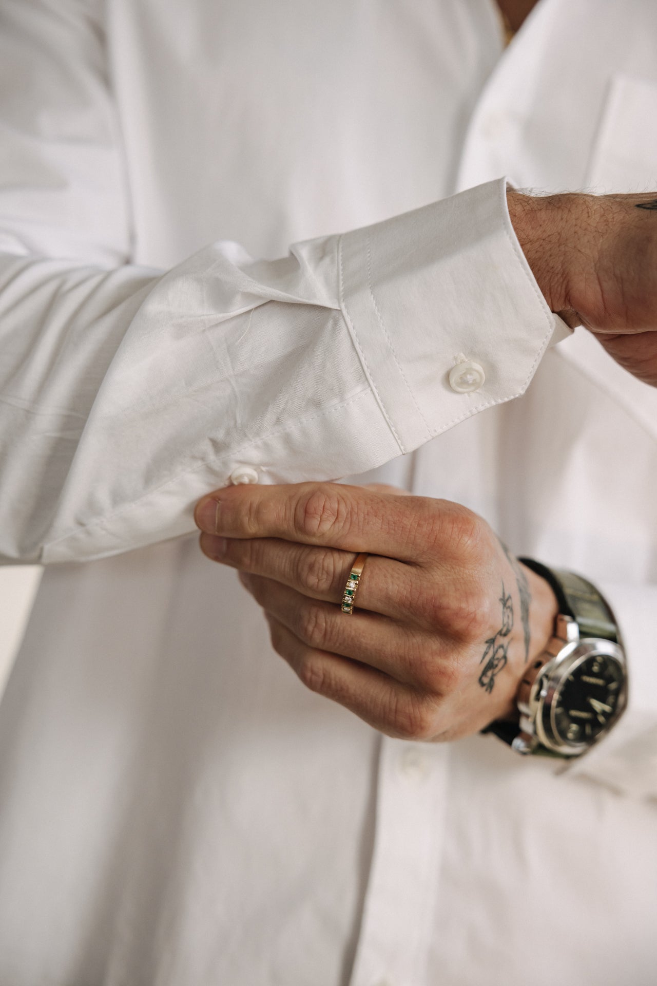 

Straight Shirt Mann Jeremiah Pop Stretch white | Freeman T. Porter