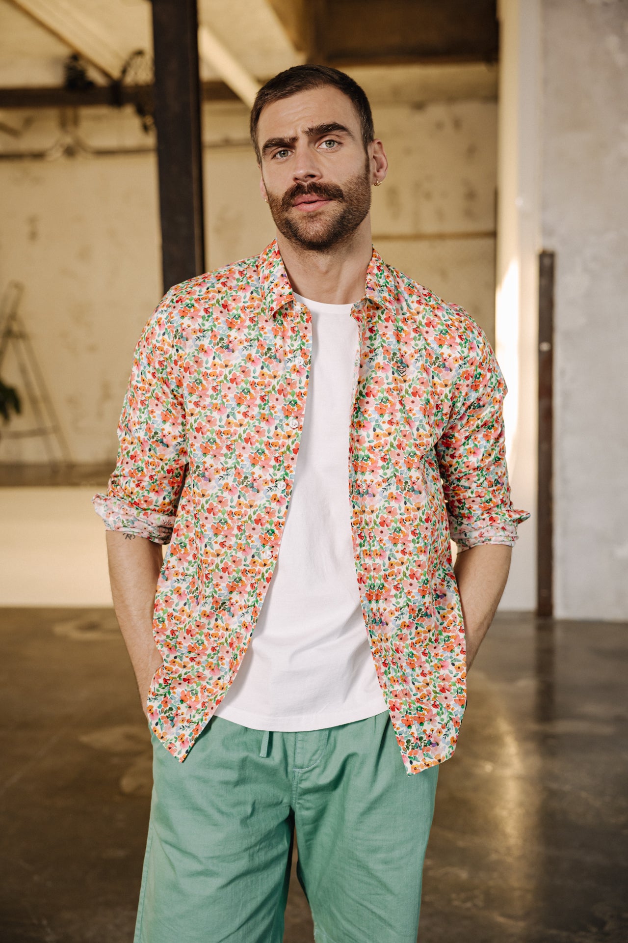 chemise à motifs pour homme