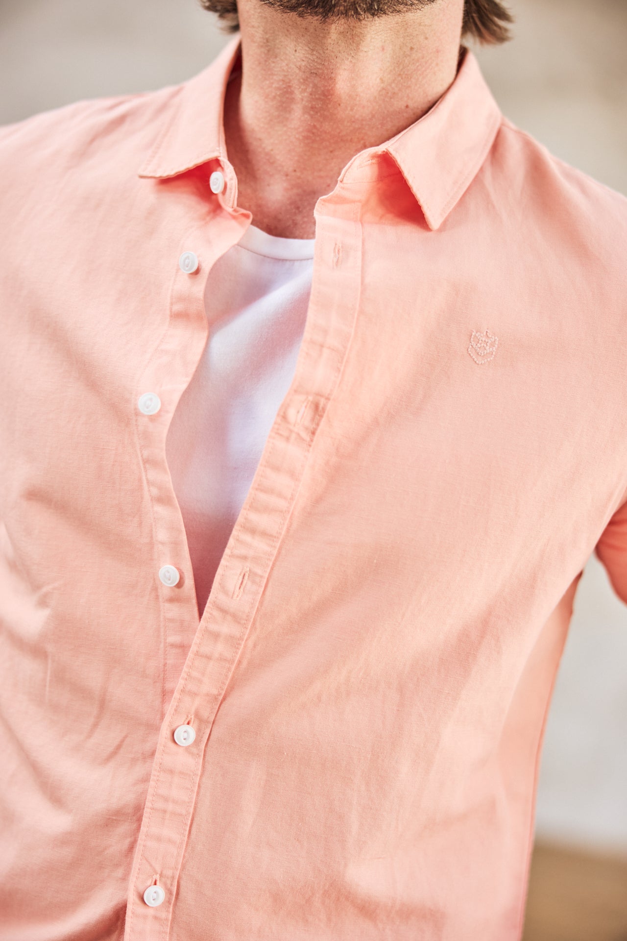 

Eng anliegendes Hemd Mann Yoris Swindown dusty pink | Freeman T. Porter