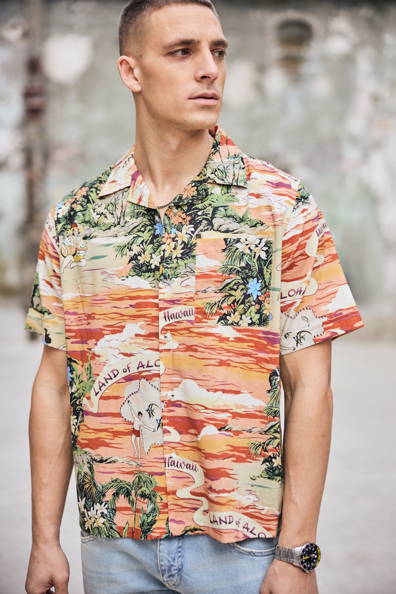 

Hawaiianisches Hemd Mann Kyan Aloha original | Freeman T. Porter