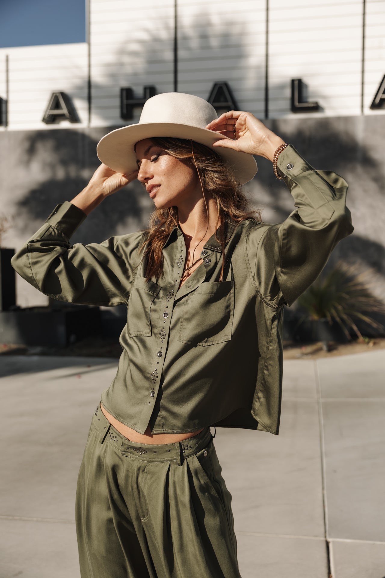   
            

Chemise avec clous Femme Caretina Silken four leaf clover | Freeman T. Porter
          