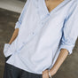 

Chemise asymétrique Femme Hazel Poplin xenon blue | Freeman T. Porter