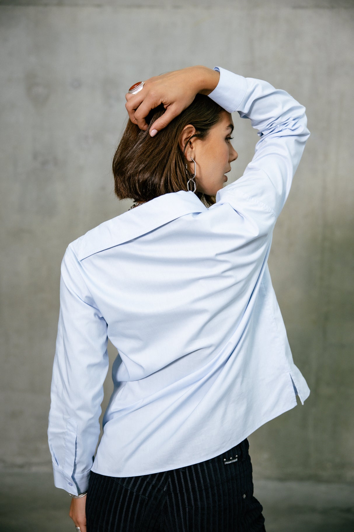 

Camisa asimétrica Mujer Hazel Poplin xenon blue | Freeman T. Porter