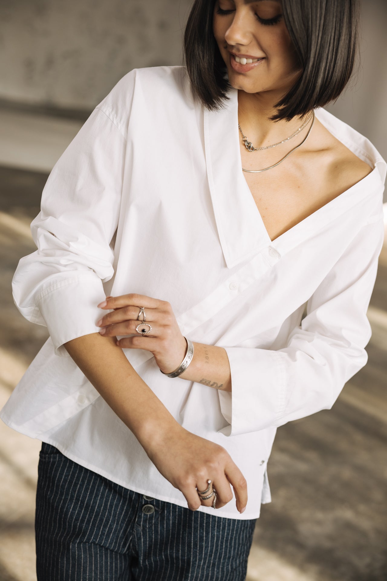   
            

Chemise asymétrique Femme Hazel Plain white | Freeman T. Porter
          