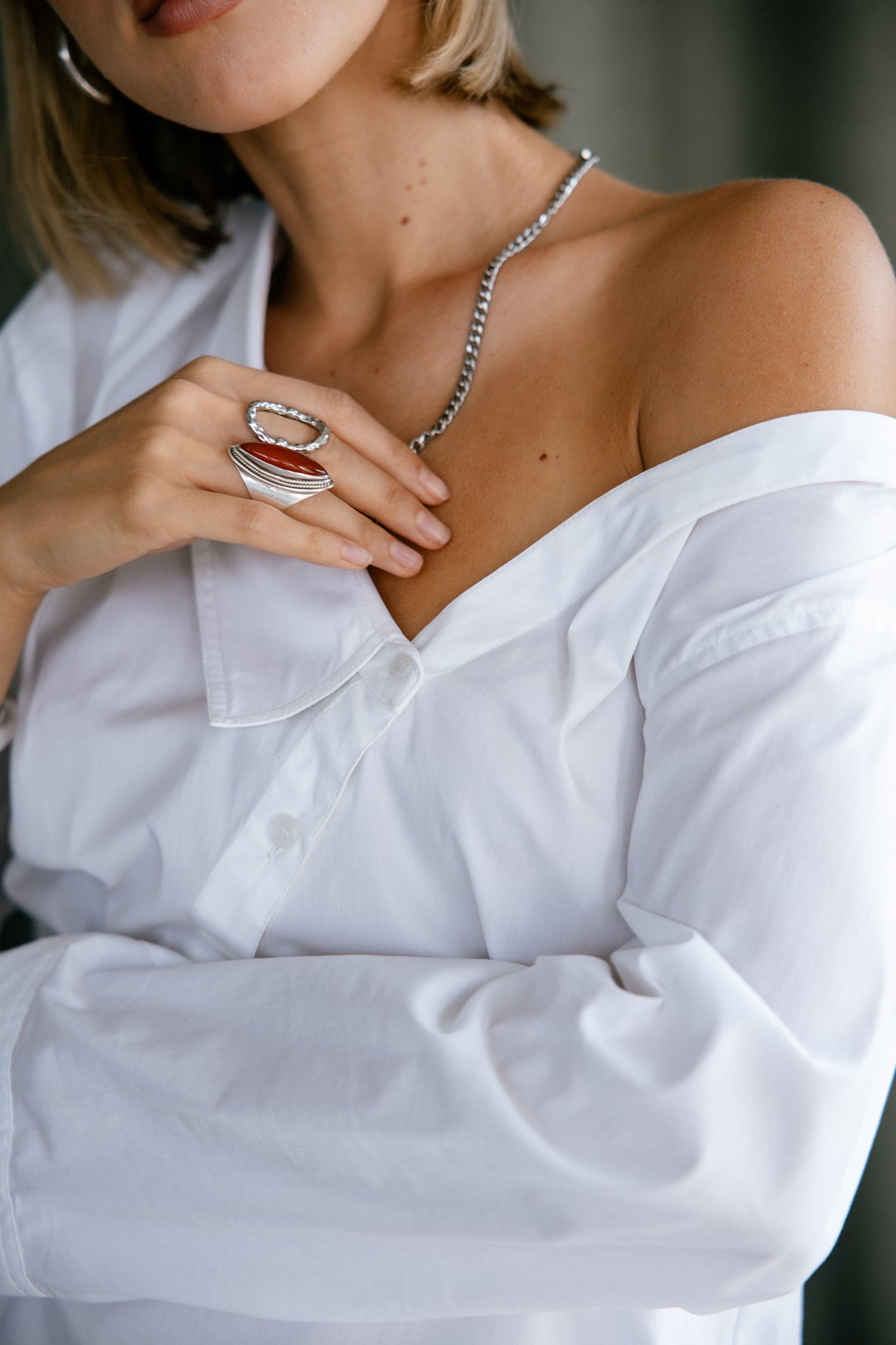 
              

Chemise asymétrique Femme Hazel Plain white | Freeman T. Porter
            