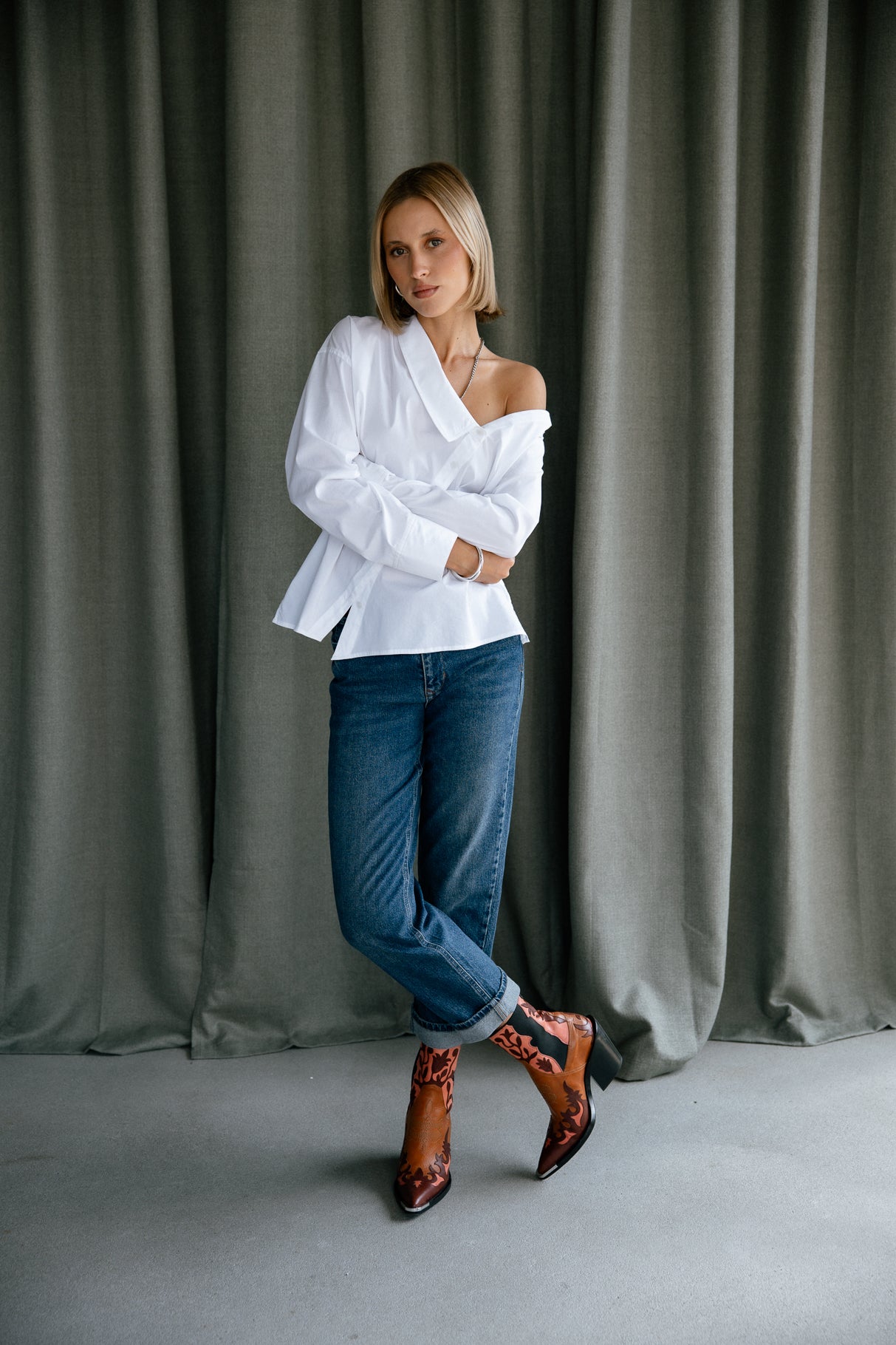 

Asymmetrical shirt Woman Hazel Plain white | Freeman T. Porter