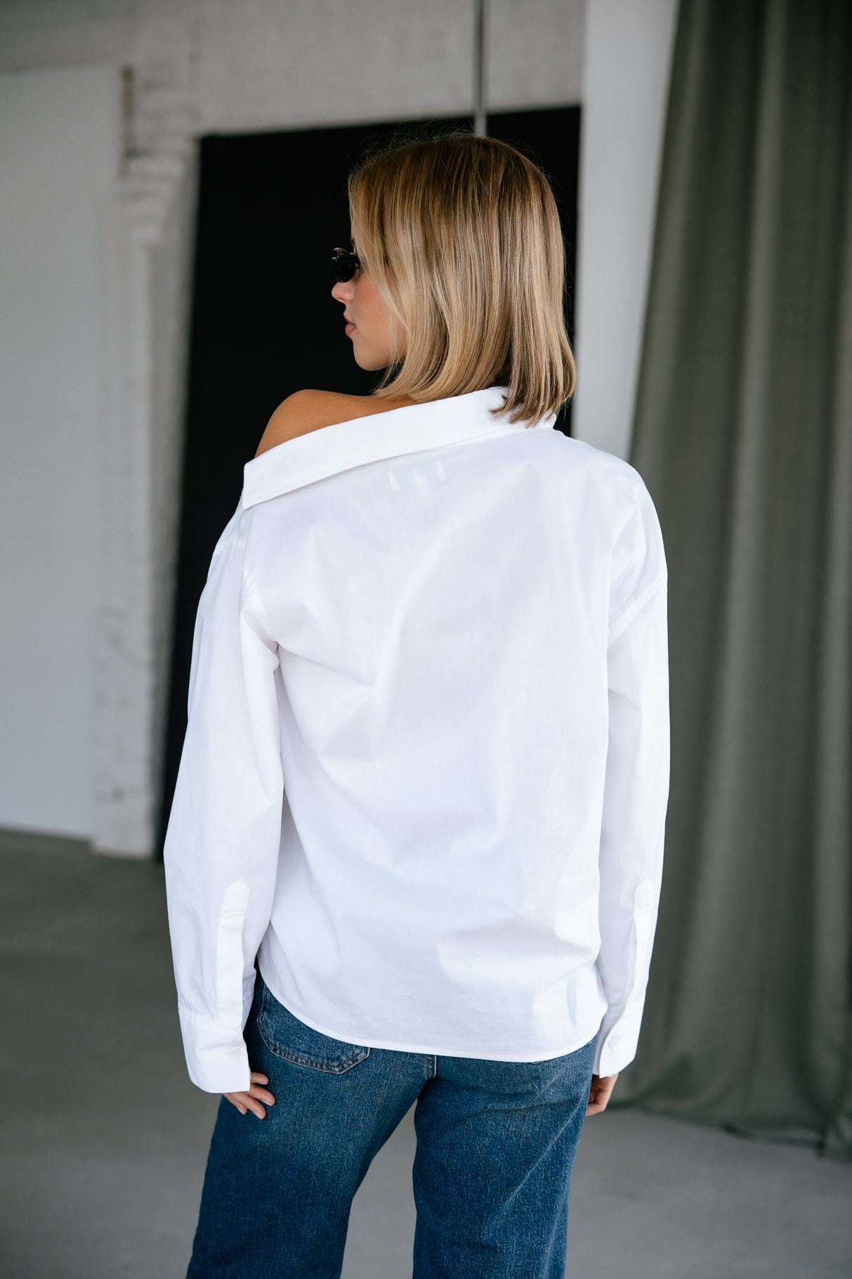 

Asymmetrical shirt Woman Hazel Plain white | Freeman T. Porter