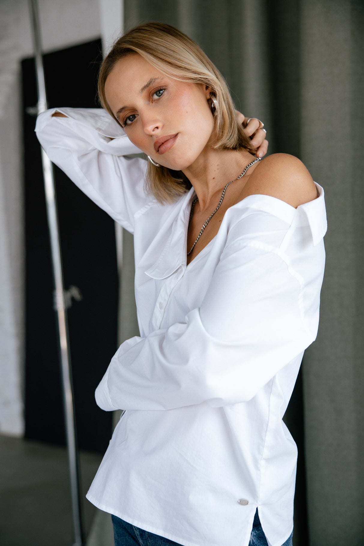 

Asymmetrical shirt Woman Hazel Plain white | Freeman T. Porter