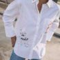 

Camisa bordada Mujer Chestine Boyfriend Graf snow white | Freeman T. Porter