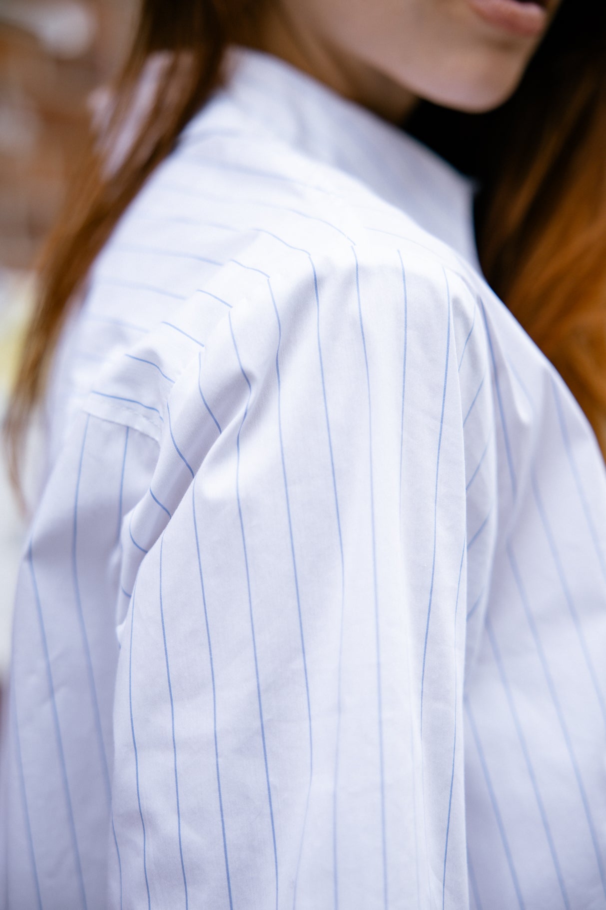 

Camisa a rayas y bordada Mujer Chestine Boyfriend white | Freeman T. Porter