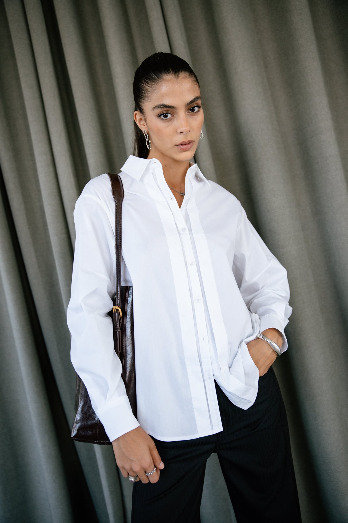 

Chemise Boyfriend Femme Chelina white | Freeman T. Porter
