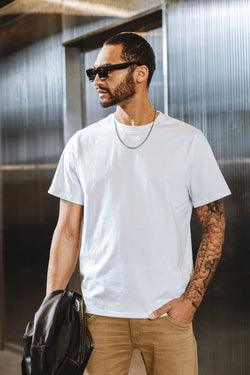 

Camiseta recta Hombre Chuck River bright white | Freeman T. Porter
