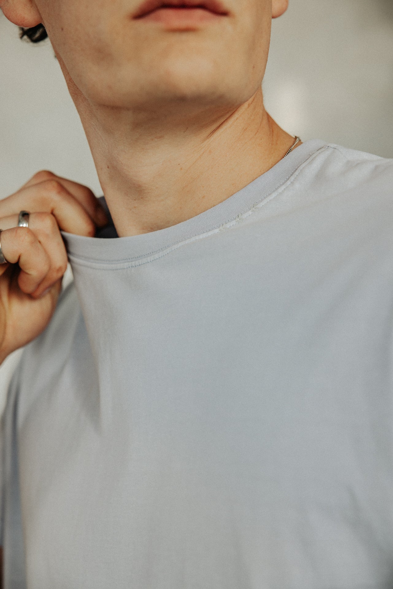 

T-Shirt mit geradem Schnitt Herren Chuck River xenon blue | Freeman T. Porter