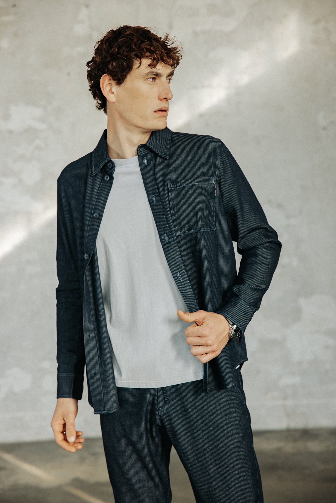 

T-Shirt mit geradem Schnitt Herren Chuck River xenon blue | Freeman T. Porter