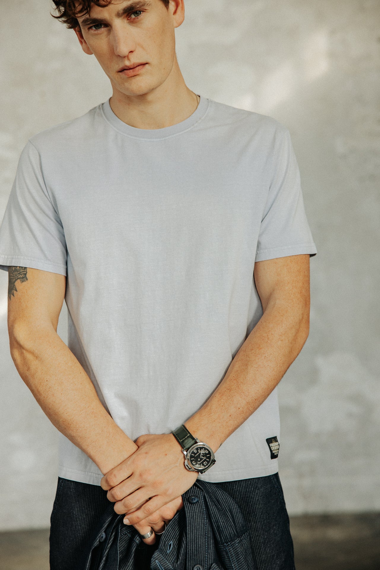 

T-Shirt mit geradem Schnitt Herren Chuck River xenon blue | Freeman T. Porter