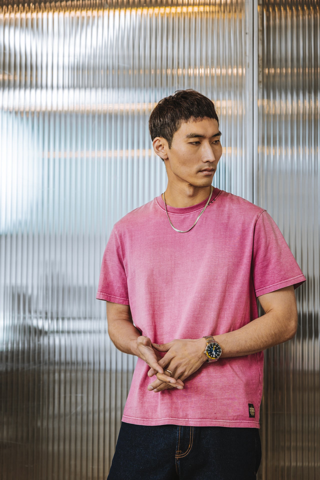   
            

Camiseta de corte recto Hombre Chuck River mellow mauve | Freeman T. Porter
          