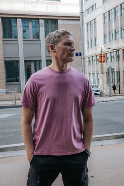 

T-Shirt mit geradem Schnitt Herren Chuck River mellow mauve | Freeman T. Porter