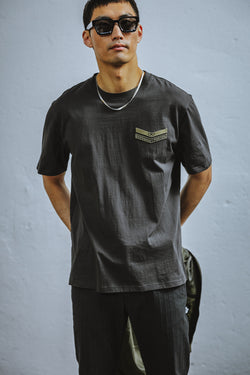 

Straight T-shirt Men Chuck Sergeant pirate black | Freeman T. Porter