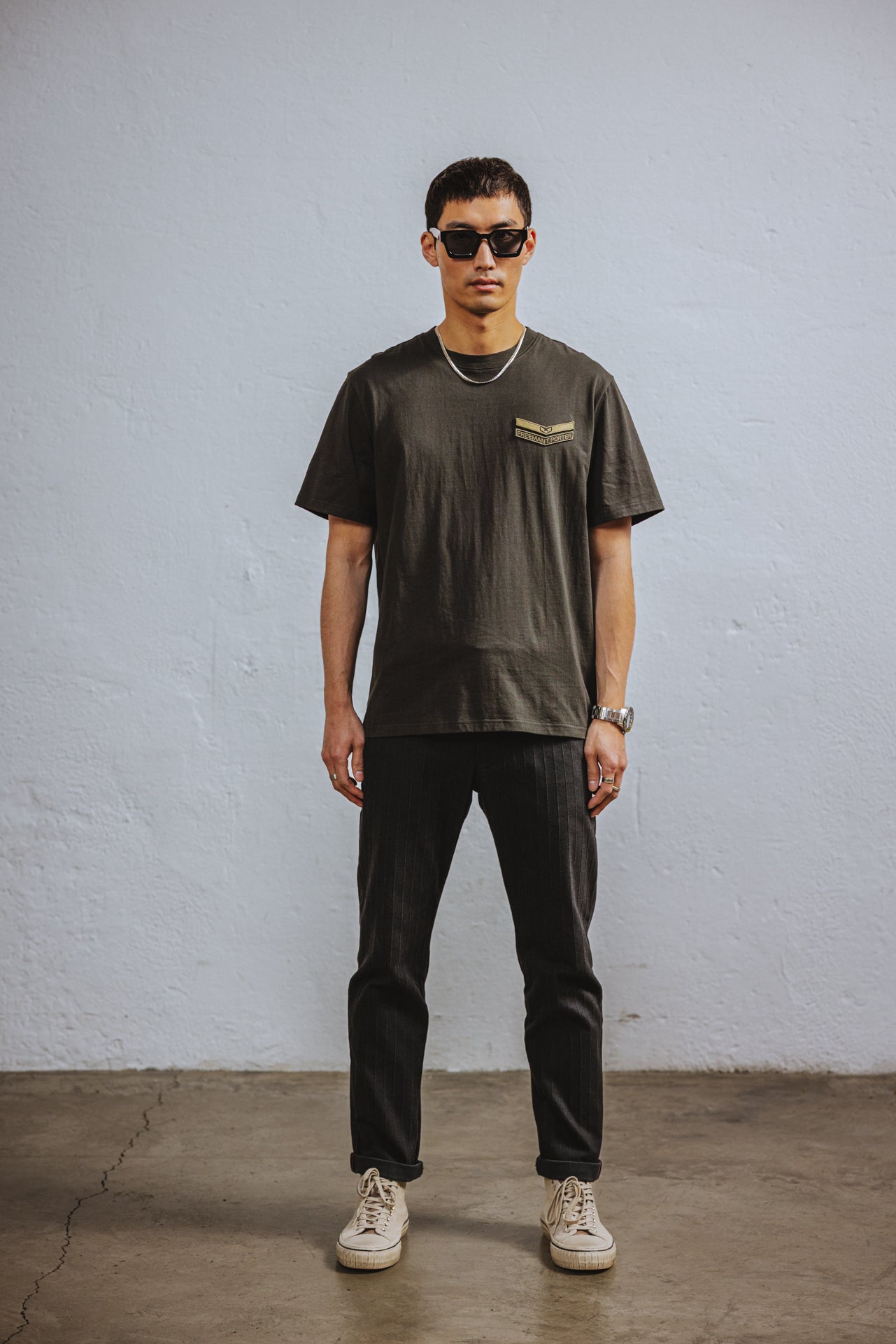

Straight fit T-shirt Men Chuck Sergeant pirate black | Freeman T. Porter