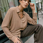 

Top avec lurex Femme Treel Shiny bronze | Freeman T. Porter
