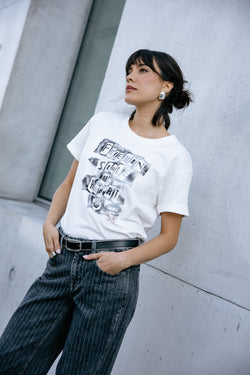 

Bedrucktes T-Shirt Damen Toad Stole My Heart white | Freeman T. Porter