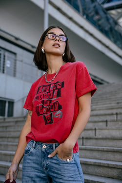 

Bedrucktes T-Shirt Damen Toad Stole My Heart red | Freeman T. Porter
