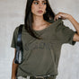 

T-shirt clouté Femme Trail Studs tea leaf | Freeman T. Porter