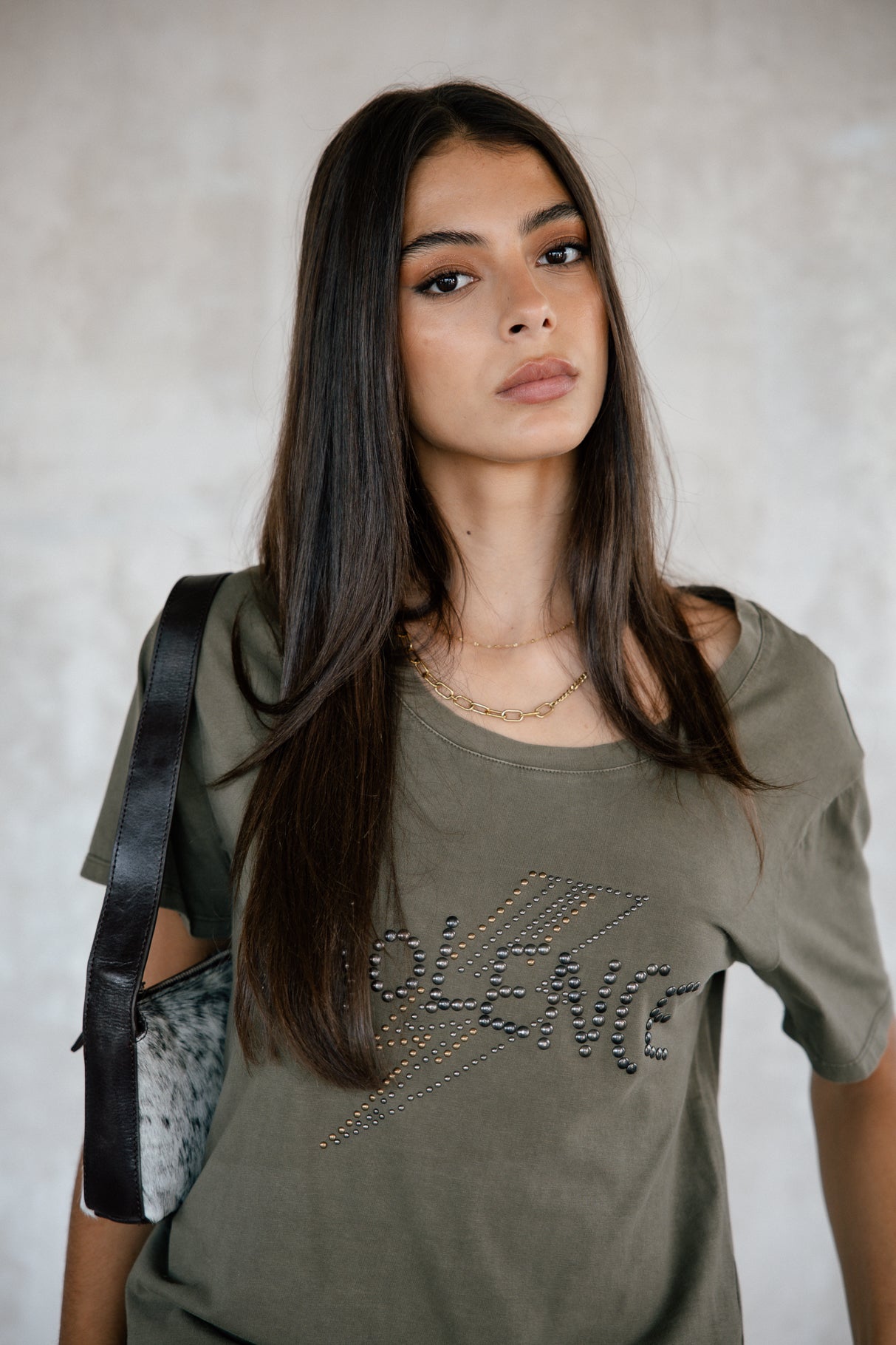 

T-shirt clouté Femme Trail Studs tea leaf | Freeman T. Porter