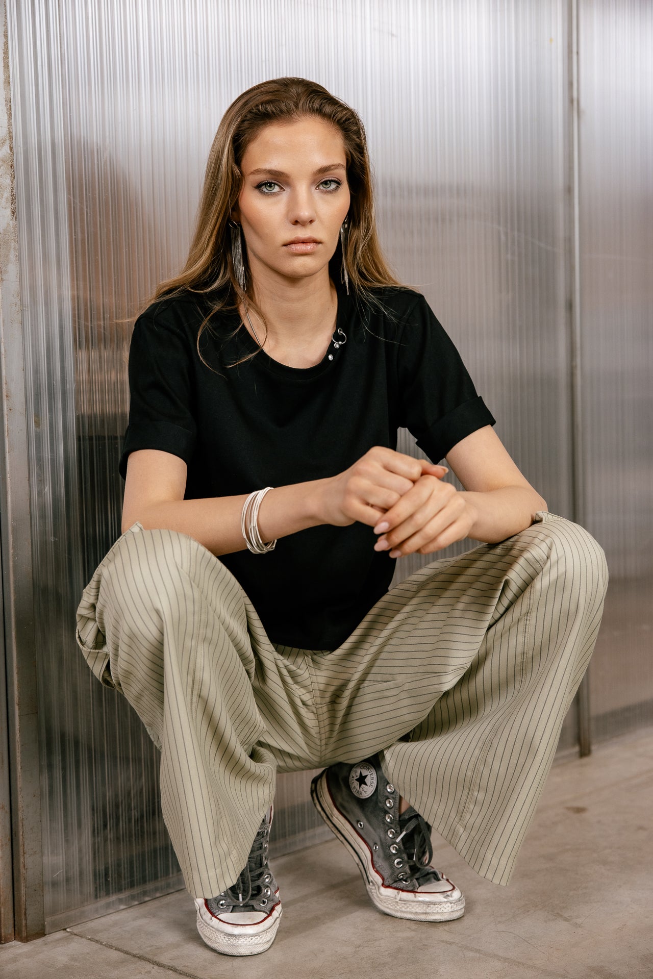 

Crew neck T-shirt Women Tayane Zip black | Freeman T. Porter