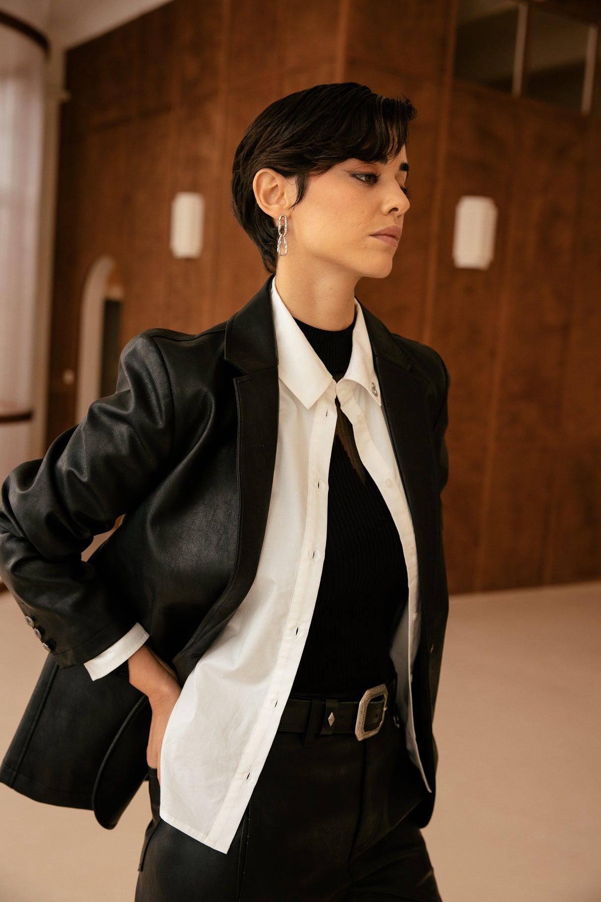   
            

Blazer large Femme Maria Biker black | Freeman T. Porter
          