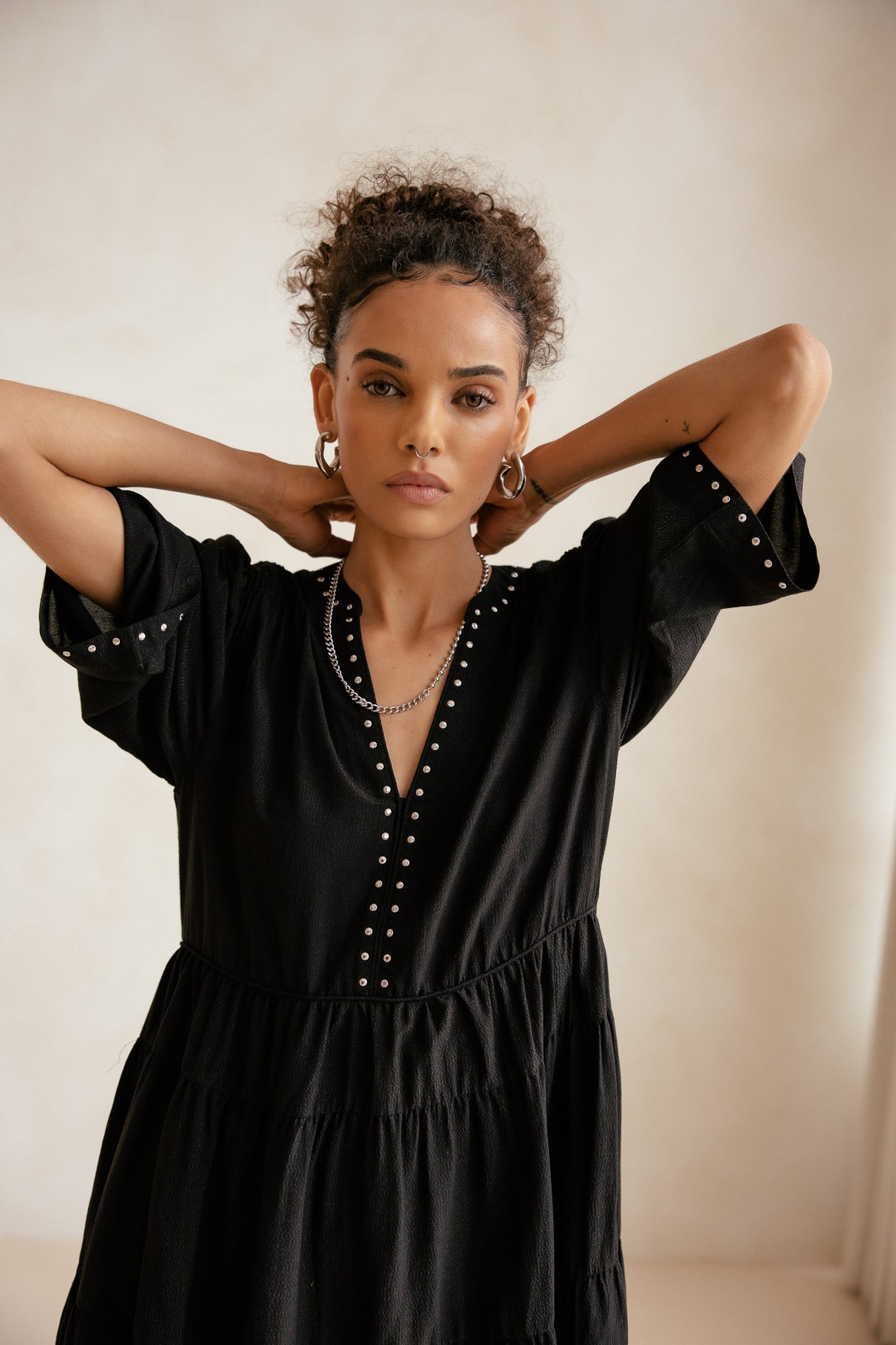 

Robe détails cloutés Femme Reyeline Magic Sky black | Freeman T. Porter