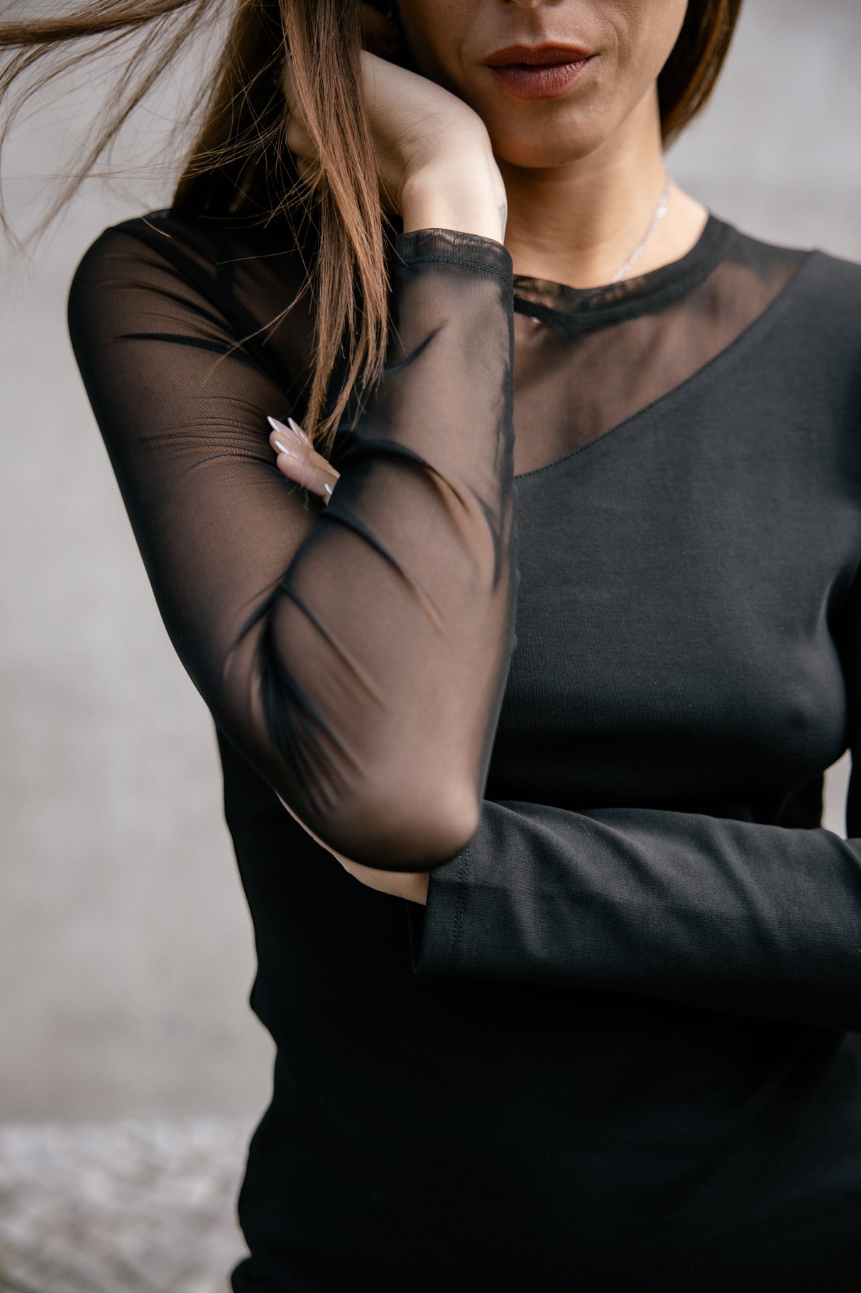

Robe avec résille Mujer Rumita black | Freeman T. Porter