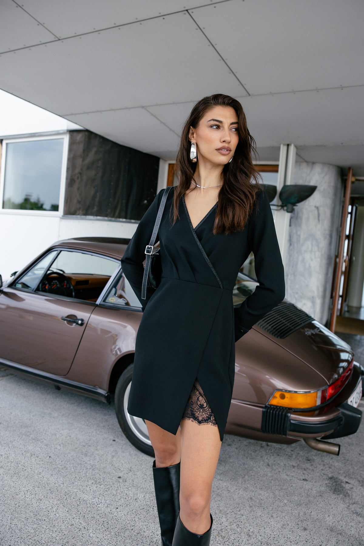 

Wrap dress Women Rostia Lace black | Freeman T. Porter