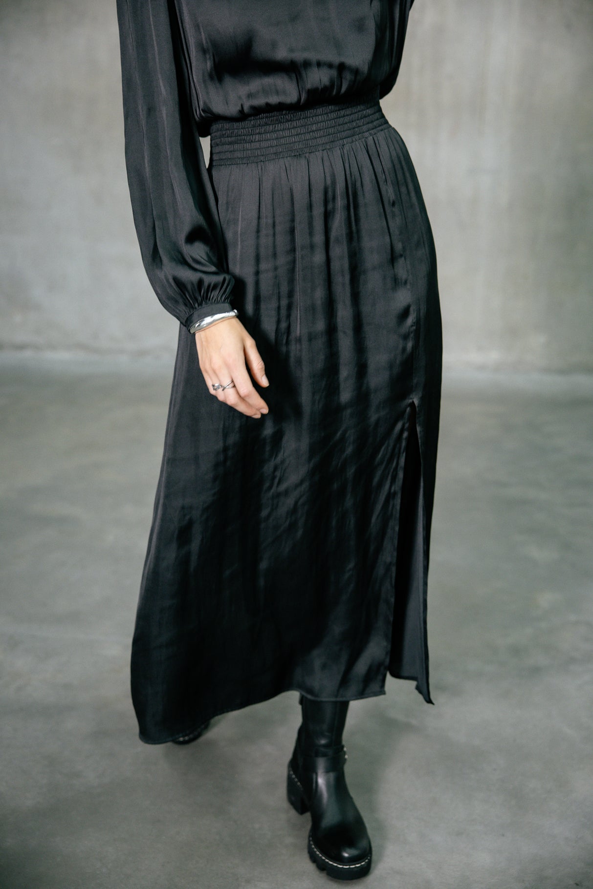 

Robe maxi Femme Ronita Plain black | Freeman T. Porter