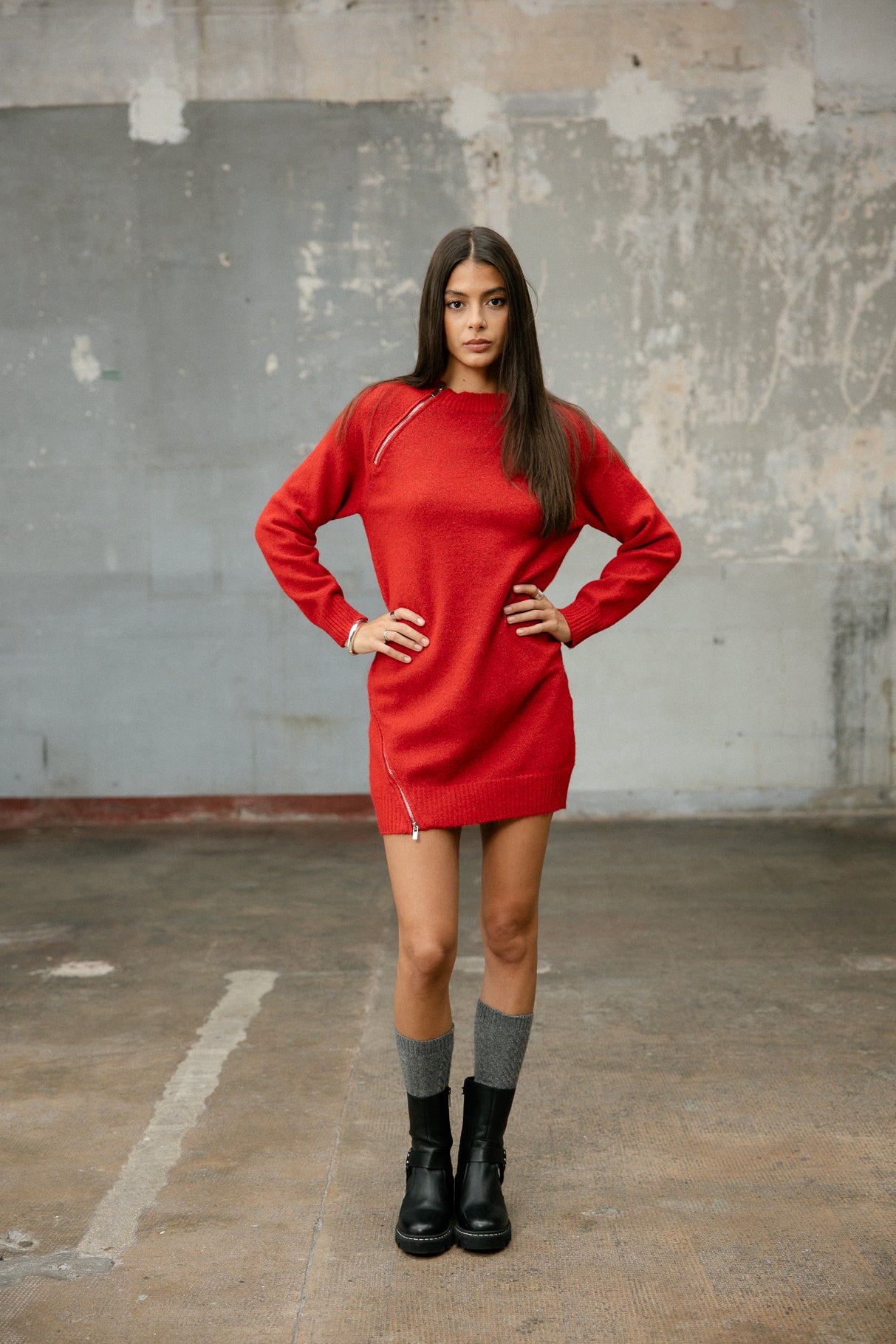 
              

Robe droite en maille Femme Robby tango red | Freeman T. Porter
            