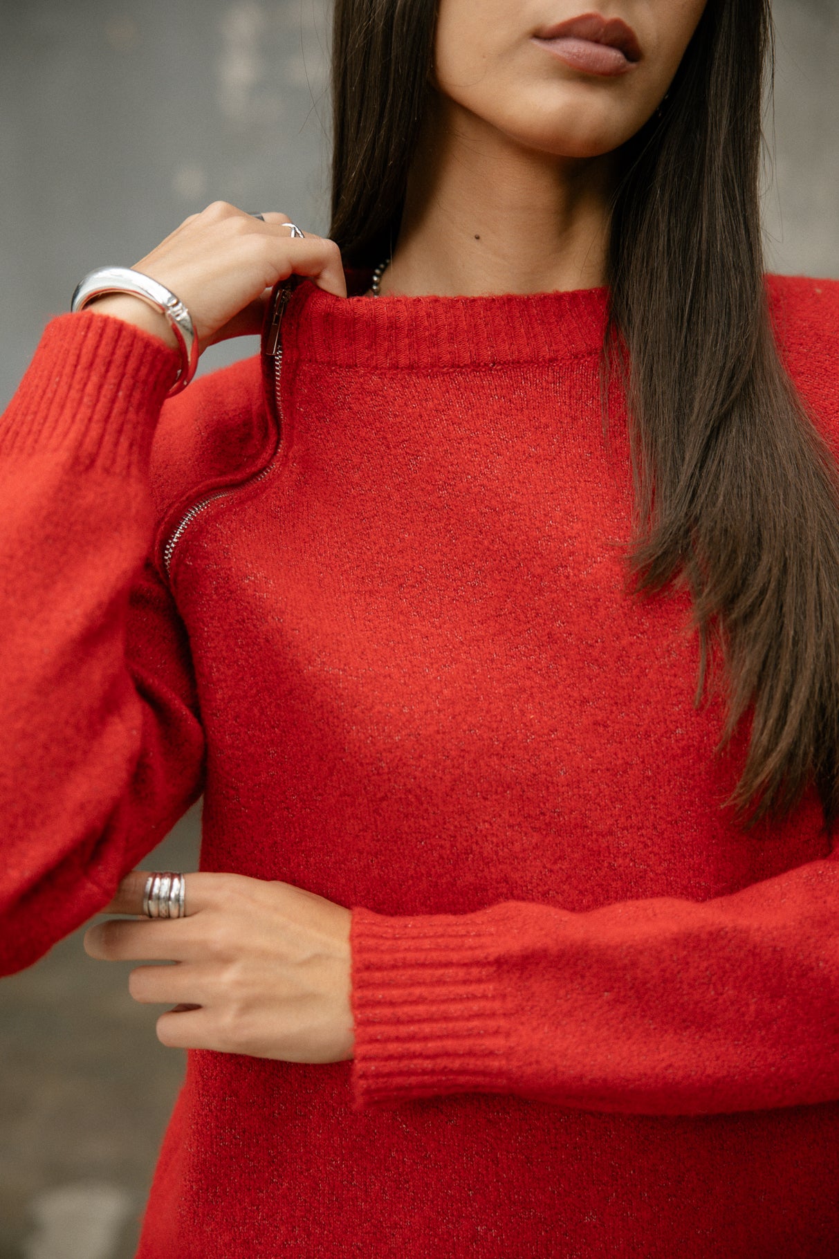 

Robe droite en maille Femme Robby tango red | Freeman T. Porter