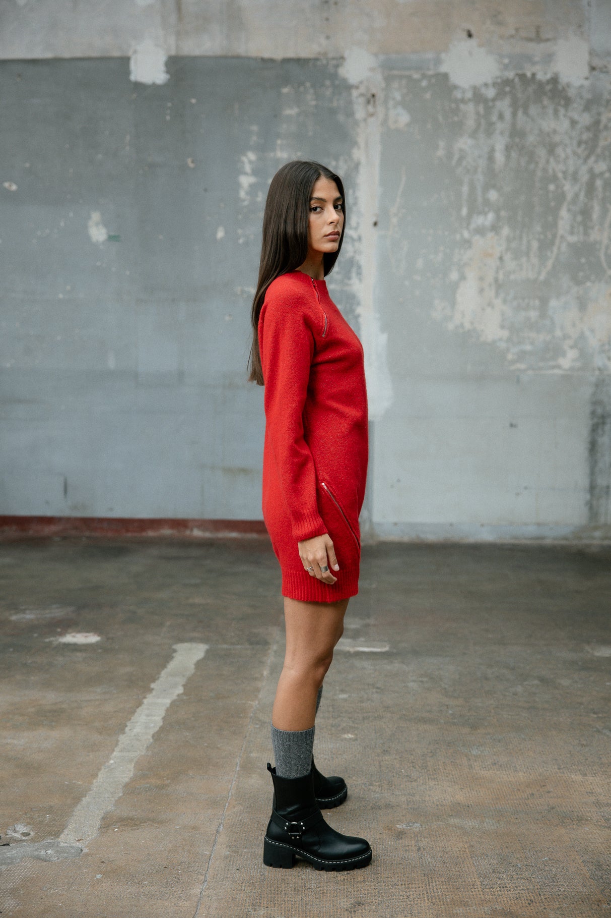 

Robe droite en maille Femme Robby tango red | Freeman T. Porter