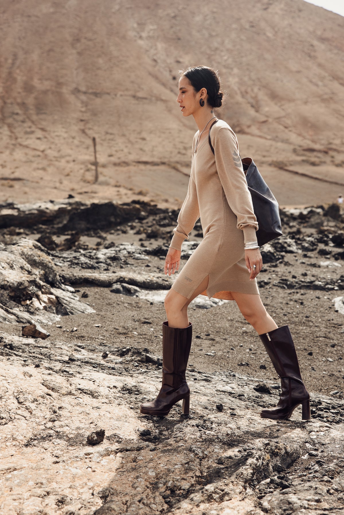 

Robe en maille Femme Reema irish cream | Freeman T. Porter