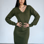 

Robe en maille Femme Reema olive night | Freeman T. Porter