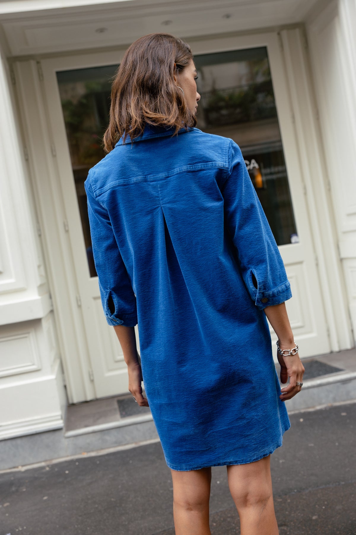

Samt-Hemdblusenkleid Damen Rolly Velvet turkish sea | Freeman T. Porter