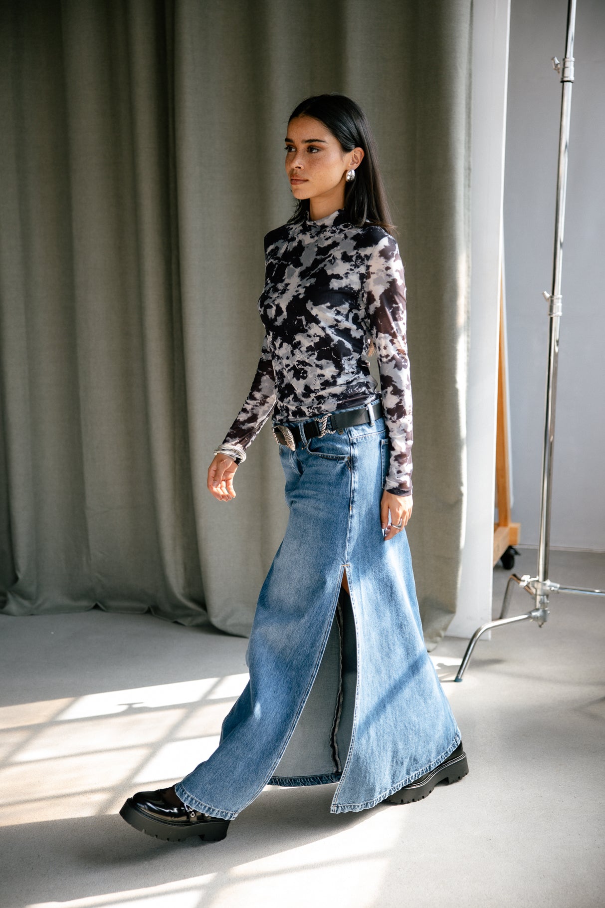   
            

Jupe longue  Mujer Alma Denim magnus | Freeman T. Porter
          