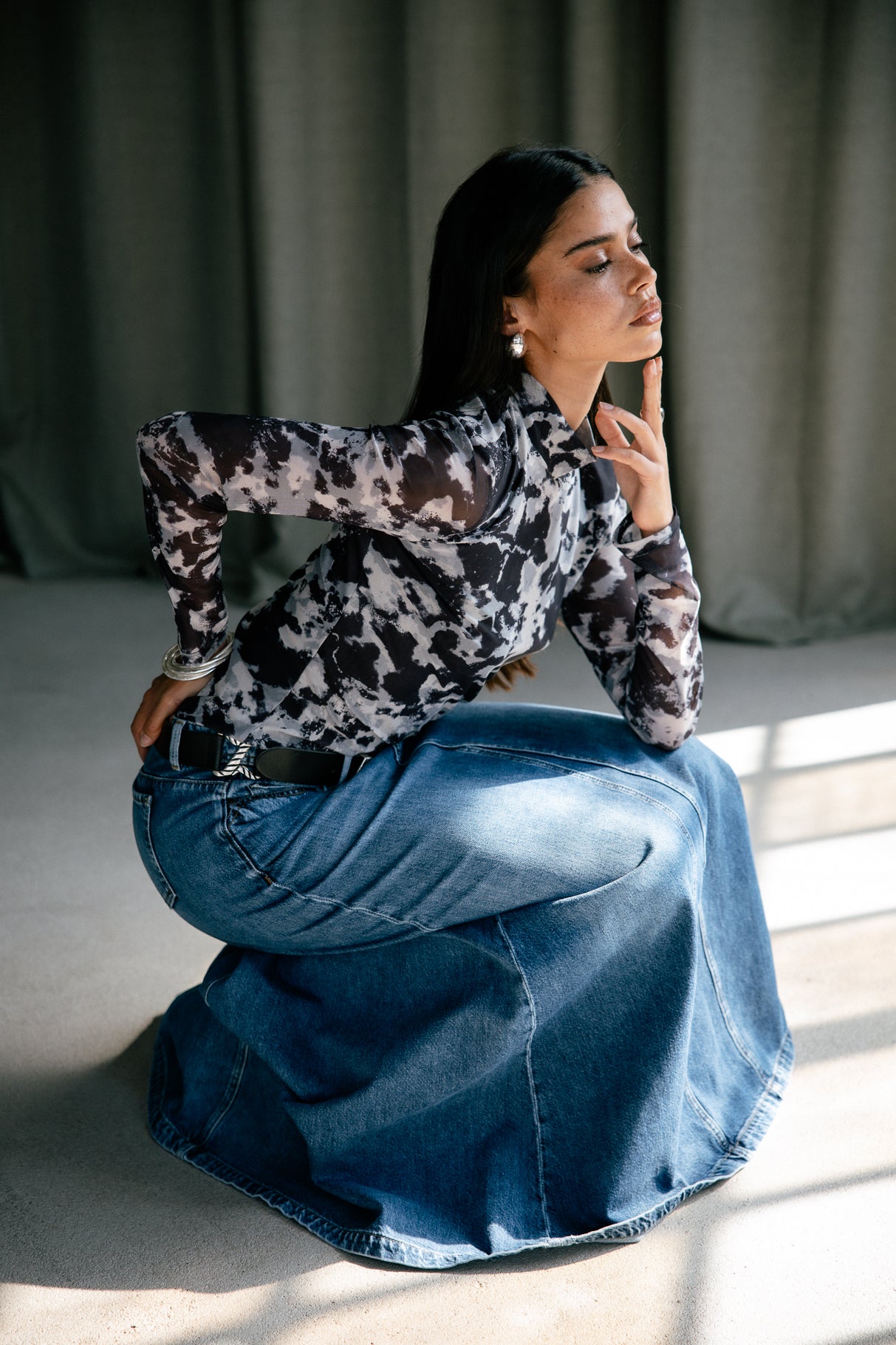 

Jupe longue  Mujer Alma Denim magnus | Freeman T. Porter