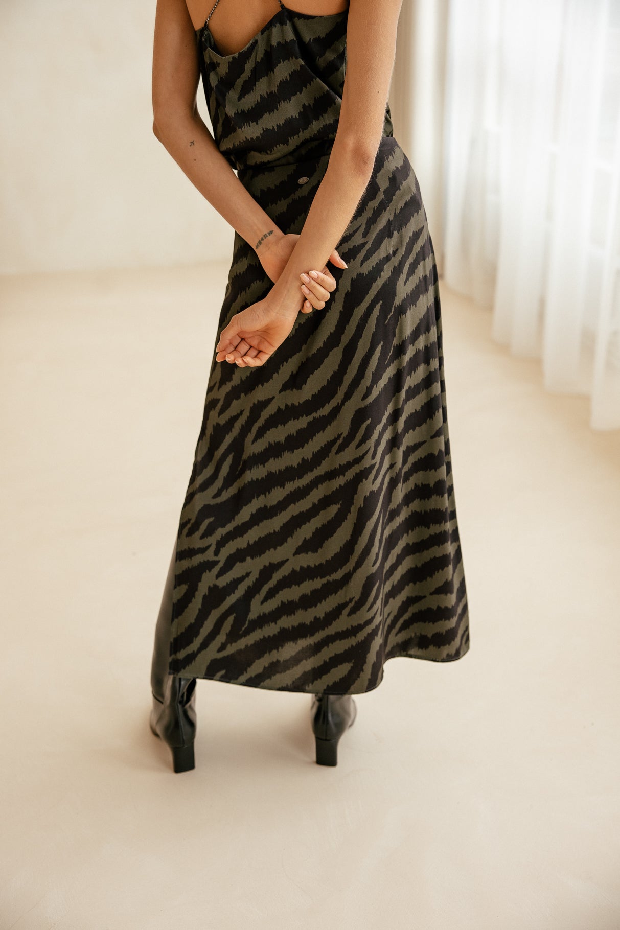 

Jupe imprimée Femme Justelle Zebra Shades khaki print | Freeman T. Porter