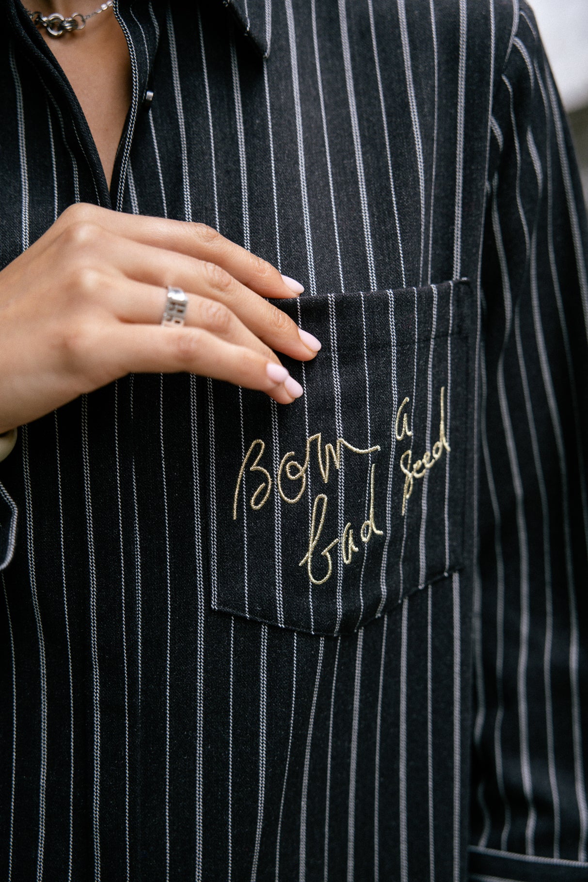 

Robe chemise Mujer Restine Goldy black | Freeman T. Porter