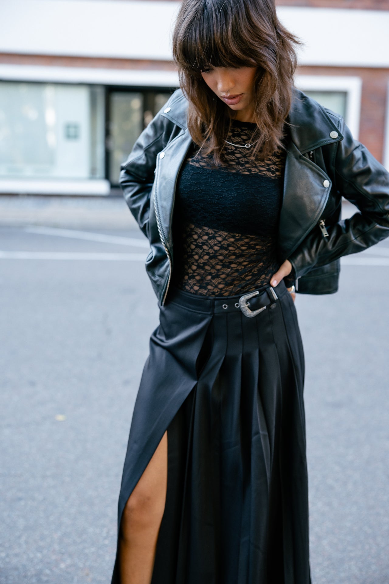 

Jupe asymétrique Femme Jaylo Plain black | Freeman T. Porter
